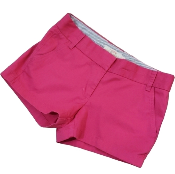 J. Crew~Woman Size 4~Pink Chino Broken-in Shorts 100% Cotton. - Picture 8 of 10